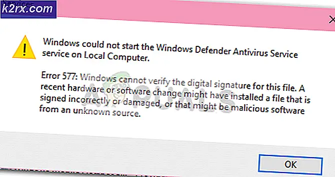 Fiks: Windows Defender Error 577