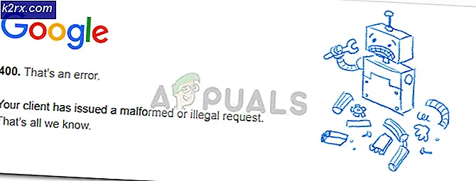 Fix: YouTube Error 400-klienten har udstedt en misforstået eller ulovlig anmodning